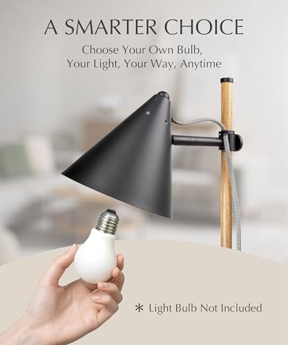 HarvestLand Noah Desk Lamp, Adjustable Reading Lamp, Home Office & Bedside | 345° Adjustable Architect Desk Lamp, Focused Task lighting, Home Office Table lamp, Bedroom,Living Room Lamp