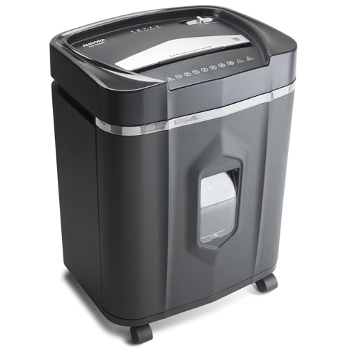 Aurora Anti-Jam 16-Sheet Crosscut Paper/CD and Credit Card Shredder/ 5-Gallon pullout Basket 30 Minutes Continuous Run Time - style: 16-Sheet CrossCut Shredder
