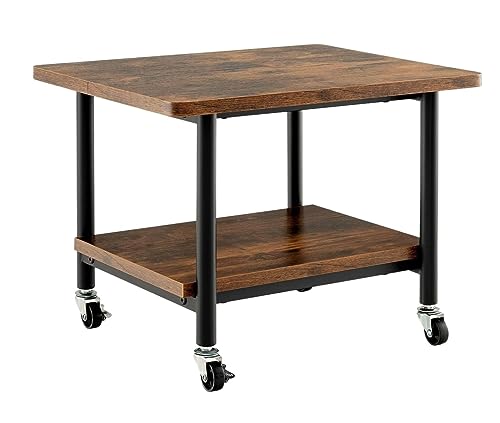 Printer Holder Printer Stand Printer Desk 2-Tier Printer Stand Rolling Printer Cart with 2 Storage Shelves Mobile Machine Storage Rack for Home Office Printer Shelf Printer Rack Printer Table - color: A