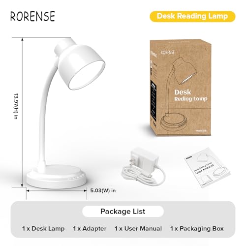 LED Desk Lamp with 96 LEDs,High lumens Table lamp - color: White