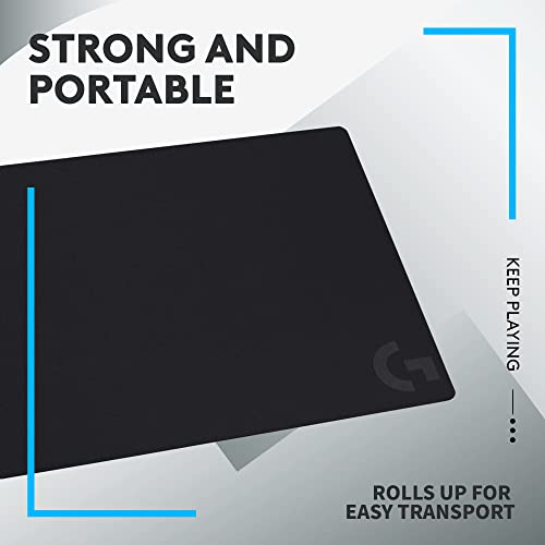 Logitech G240 Cloth Gaming Mouse Pad (340x280x1) - Black - size: M, style: Cloth