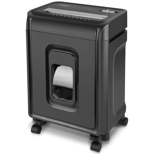 Aurora AU1270XA Professional Grade 12-Sheet Security P-4 Cross-Cut Paper and Credit Card/ 20 Minutes Continuous Run Time Shredder - style: 12-Sheet CrossCut Black