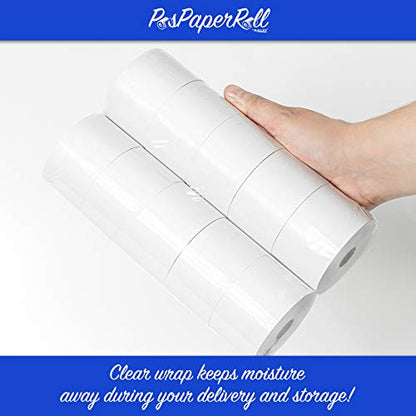 44mm (1-3/4") x 150' BOND Cash Register/Calculator Receipt Paper - 40 Rolls
