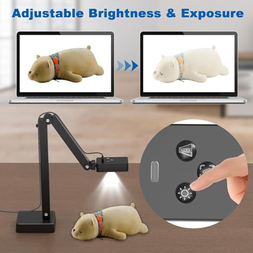 8MP USB Document Camera for Teachers and Classroom, Auto Focus 4K Doc Cam