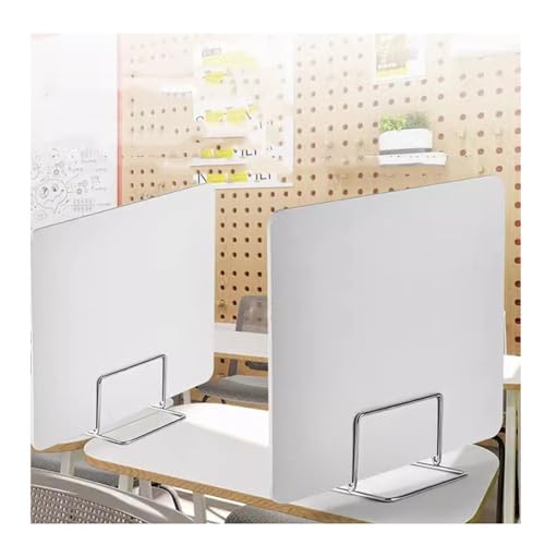 Portable Desk Divider Freestanding Office Partitions PVC Table Screens for Classroom & Students 60 x 30 cm 2Pack Ideal for Home & Workspaces - size: 60X30CM
