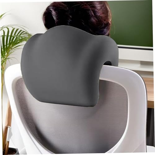 Office Chair Headrest Attachment, Ergonomic Memory Foam Concave Neck Support Pillow, Comfort Office Chair Headrest for Working, Car, Sofa, Plane, Travel
