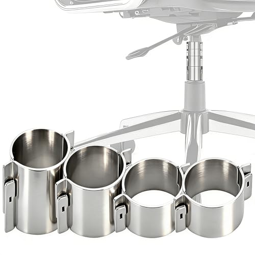 Office Chair Sinking Stopper Lifting Rod Fix Pipe Clamp Kit to Sinking|Made of Steel Strong Enough to Support Maximum 760 Pounds | No More Sink & No Need to Replace Chair Gas Lift Cylinder - Silver
