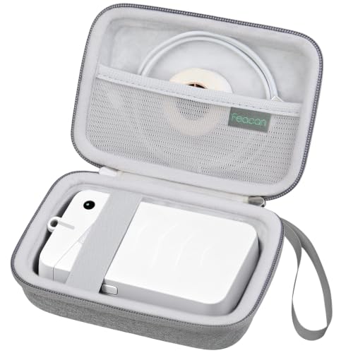 Case for ORGSTA S001 Label Maker Machine, Portable Bluetooth Mini Label Printer Carrying Case, Mini Handheld Thermal Labels Printer Protective Bag, Mesh Pocket for Tapes (case only), Grey - color: Grey