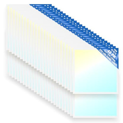 48Pack 2x2 LED Panel Light 5CCT Selectable Drop Ceiling Light Fixture - size: 48Pack, style: 2x2