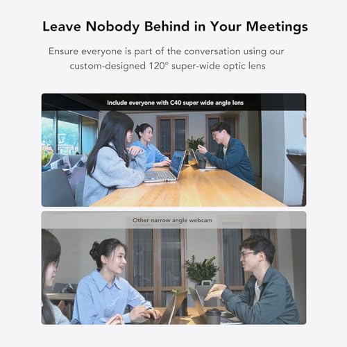 NUROUM C40 2K Video Conference Webcam with Microphone and Speaker