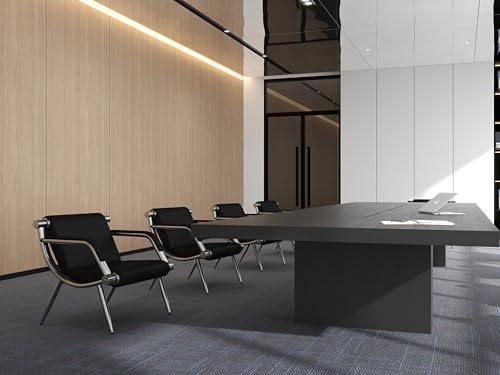 Kinsuite 1-seat Waiting Room Chairs - 6pcs Office Reception Chairs for Salon Barber Bench Airport Bank Hall PU Leather, Black - size: 1-seat*6