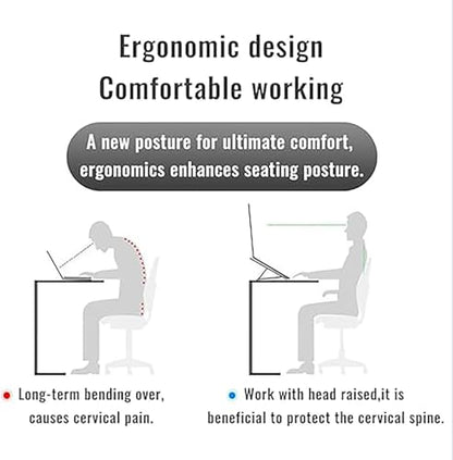Laptop Stand for Desk,Adjustable Laptop Riser Aluminum Alloy+Silicone Foldable Portable Notebook Holder, Ventilated Cooling Notebook Mount Computer Stand for 10-15.6 inch Laptopsd