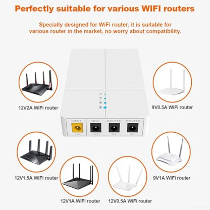 Uninterruptible Power Supply for Router Modem 12V 9V Output 7800MAh 6 Hours Runtime UPS Backup Power Source Compatible with All Router Brands