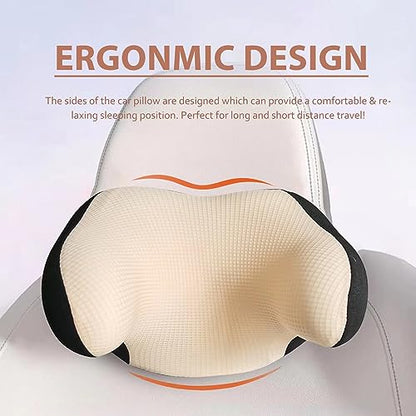 Really Helpful Car Headrest Pillow, Car Neck Pillow for Sleeping/Napping - color: Beige