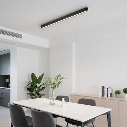 Black ceiling light LED, used for living room, bedroom, hallway, kitchen, - size: 23.6IN