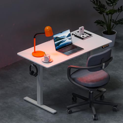 48 x 24 Inch Electric Standing Desk, 3 Memory Presets, White - color: White, size: 48*24