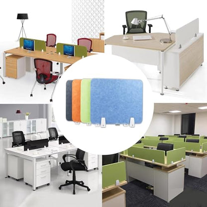 Desk Privacy Divider, Sound Proof Dividers, Clamp- Divider Acoustic DividerDesktop Standing Cubicle Partition for Classroom Libraries Room Table(Blue,40x40cm) - color: Blue, size: 40x40cm