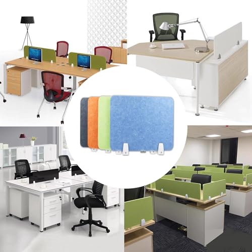 Desk Privacy Divider, Sound Proof Dividers, Clamp- Divider Acoustic DividerDesktop Standing Cubicle Partition for Classroom Libraries Room Table(Blue,60x30cm) - color: Blue, size: 60x30cm