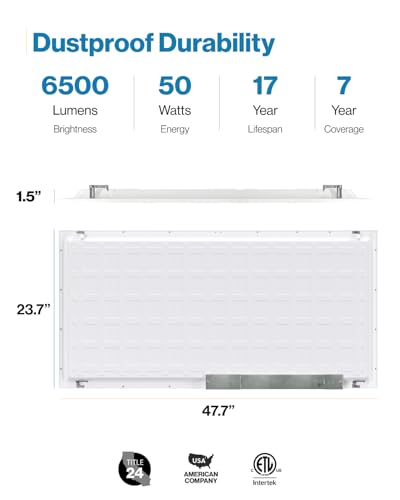 Sunco 48 Pack 2x4 LED Flat Panel Lights 3CCT Selectable, 30-50W, Dimmable | 6500LM, Selectable CCT 4000K/5000K/6000K, Selectable Wattage 30W/40W/50W, 0-10V, Office Lighting, Warehouse, Drop Ceiling - size: 2x4 (48 Pack)