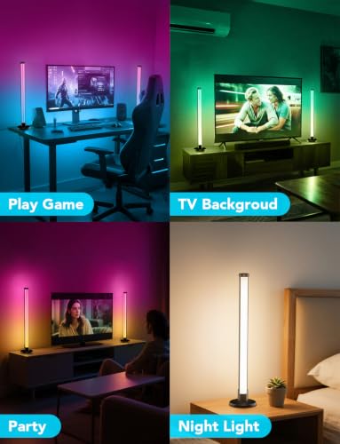 Smart LED Light Bars, Gaming Lights RGB IC Light Bar for Room, TV Backlight - size: 17.3 inch