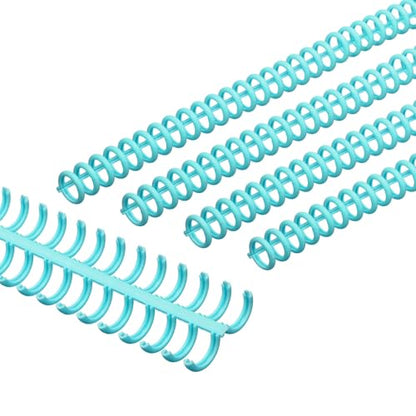PATIKIL 12mm(1/2") Plastic Spiral Binding Coils, 30 Pcs Binding Spirals 85 Sheet Capacity Binding Spirals for Binding Paper Sheets, Blue - color: Blue, size: 12mm(1/2")