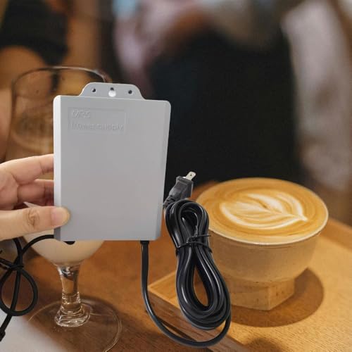 Mini UPS 12V 2A Reachargeable Batteries for Router Monitor 5400MAH | Backup Batteries Uninterruptible Power Supply for wifi Router Modem with 8.7 Feet US Cable AC DC Power Supplies two jacks
