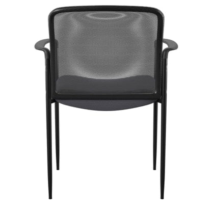 Boss Office Products Stackable Mesh Guest Chair in Grey (B6909-GY) - color: Grey