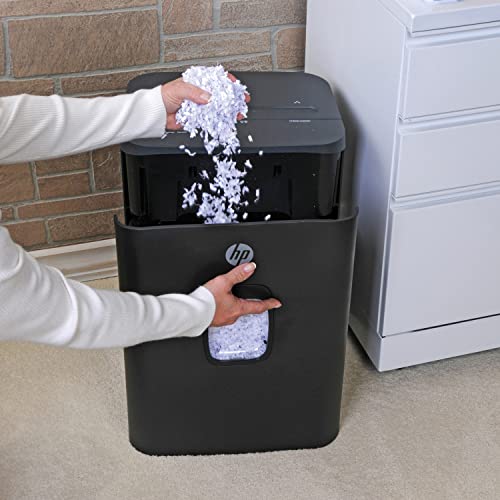 HP - Micro Cut Paper Shredder, 16-Sheet with Slide Top for Office - size: 16 Sheet