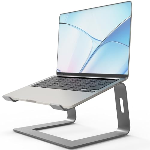 Orionstar Ergonomic Laptop Stand, Aluminum Riser, 10-15.6", Grey - color: B-Gray