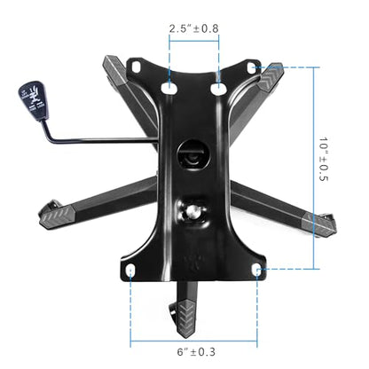 Frassie 28" Gaming Chair Base Replacement Set with Plate, Cylinder, Wheels | Heavy Duty Nylon Gamer Chair Base Replace Kit with 5 Casters Grey - color: Grey