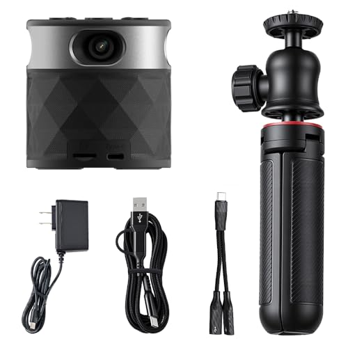 PANOCORE360 All-in-One Meeting Camera - 360° Conference Cam for PC Mac, Speaker & Mic Array, Auto Speaker Focus, 1080P Output, AI Voice Isolation, Local Recording,Compatible with Webex/Zoom/Teams/Meet