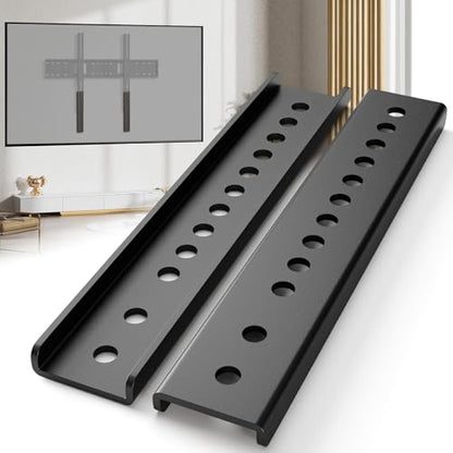 TV Mount Extension Bracket, Vertical VESA Mount Extender Fits TV Ceiling Mounts, Compatible with VESA Bracket Only, Adjustable TVs Extension Arms to Lower Height, 2PCS,Black