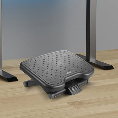 DXRacer Ergonomic Adjustable Desk Foot Rest, Foot Stools Footrest for Under Office Desk (Classic) - color: Classic