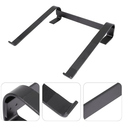 UKCOCO Aluminum Laptop Stand Cooling Riser Computer Holder with Ventilated Design, Multipurpose Notebook PC Holder for Home Office Use, Black