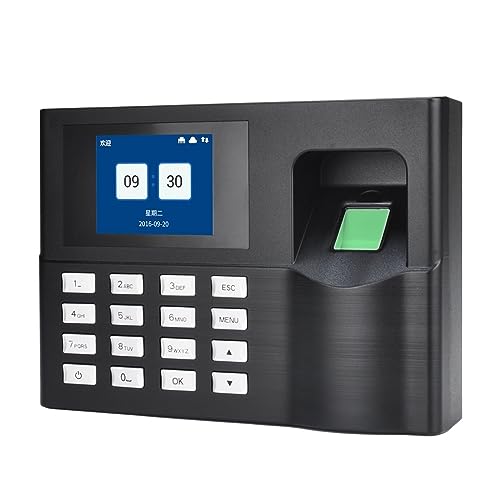Clocking in Machine for Employees Small Business Attendance System Fingerprint TCPIP USB Password Office Time Clock Employee Recorder Device Biometric Machine Office Time,