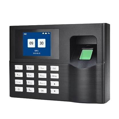 Clocking in Machine for Employees Small Business Attendance System Fingerprint TCPIP USB Password Office Time Clock Employee Recorder Device Biometric Machine Office Time,