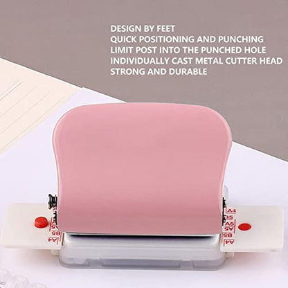 Manual Binding Machines, Heavy Duty 6mm Coil Binding Machine with Ruler for B5 A5 Documents Multipurpose Hand Punch Tool for Office School Use