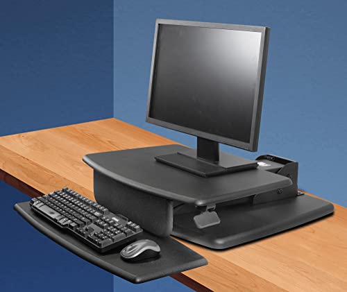 Kantek Desktop Sit to Stand Workstation, Black (STS810) - color: Black, style: Desktop Workstation