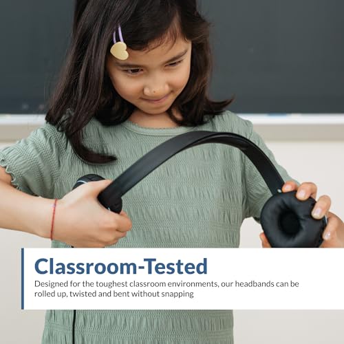Cyber Acoustics USB Stereo Headset (AC-5008-5) – Durable, Crisp, and Clear Communication in Classrooms and at Home - 5 Pack - size: 5 Pack