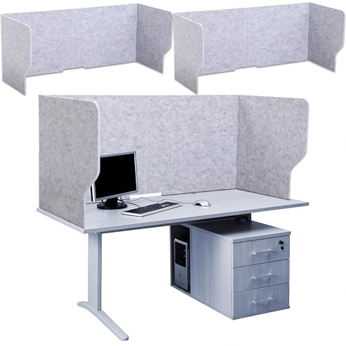 2 Pcs Large Desk Divider Foldable U Privacy Partition 48"L x 20"H - size: 48"L x 20"H, style: Elegant