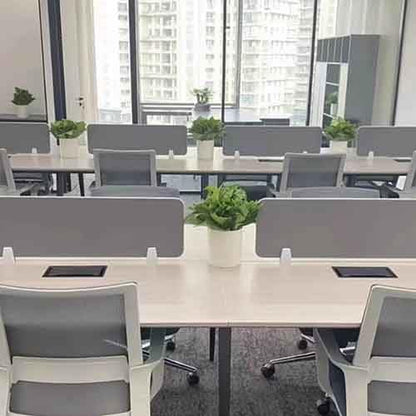 Freestanding Desk Partition Privacy Panel - Easy to Clean, No Drilling Required, Ideal for Offices, Classrooms & Libraries (Wit, 30x100CM),Wit,30X100CM - color: Wit, size: 30X100CM