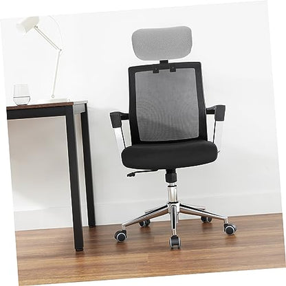 Computer Chair Head Pillow Easy Install Liftable Headrest for Office Chair Support - color: Black