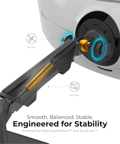 Modernsolid Heavy Duty Monitor Arm for 34-49 Inch Ultrawide Curved Screens - color: Black