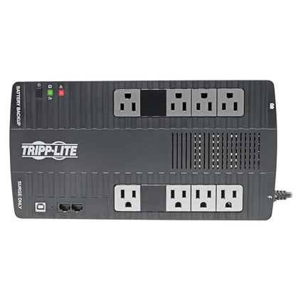 Eaton Tripp Lite AVR700U 700VA UPS 350W Battery Backup Surge Protector AVR | 8 Outlets, Replaceable Battery, 5ft Cord, 316 Joules, 3-Year Warranty - style: 700VA