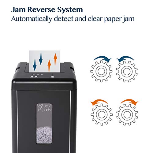 WOLVERINE SD9520 P5 Super Micro Cut Shredder, 15-Sheet, Ultra Quiet, 8Gal Bin, Black - size: 15-Sheet Level P5-Black