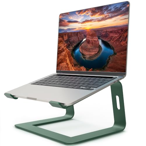 Orionstar Ergonomic Laptop Stand, Aluminum Riser, 10-15.6",Green - color: F-Green