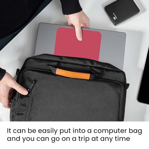 Small Mouse Pad 6 x 8 Inch, Horizontal and Vertical Flexible use. Great for Traveling, Wireless laptops, Keyboard Trays, Offices, etc. (red) - color: red