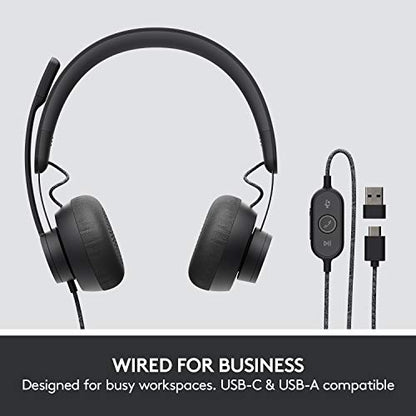 Logitech Zone Wired Noise Cancelling Headset - UC - style: UC
