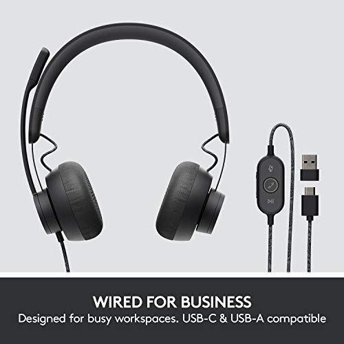Logitech Zone Wired Noise Cancelling Headset - UC - style: UC
