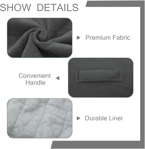 MeMoreCool Square Stuffed Pouf Ottoman Foot Rest, Floor Pouf Foot Stool with Foam Chunk Filling, Soft Stuffed Ottoman Footrest for Living Room, Dark Grey - color: Striped Dark Grey